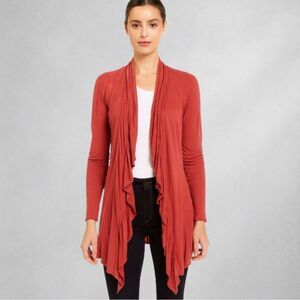 Anthropologie Tiny Floral Embroidered Jersey Cardigan Size S Lightweight